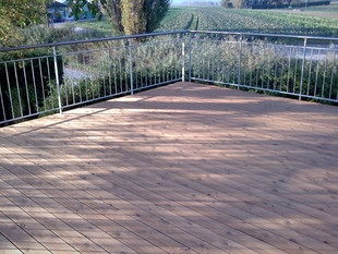 Terrasse en mélèze